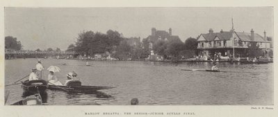Marlow Regatta, the Senior-Junior Sculls Final by English Photographer