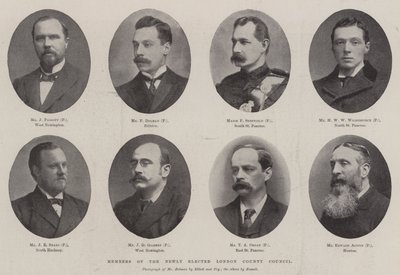 Members of the Newly Elected London County Council by English Photographer