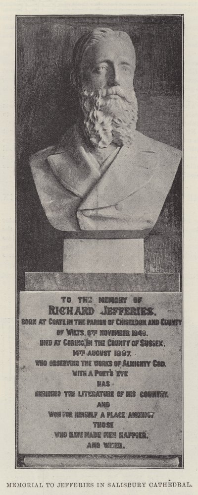 Memorial to Jefferies in Salisbury Cathedral by English Photographer