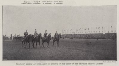 Military Review at Bucharest in Honour of the Visit of the Emperor Francis Joseph by English Photographer