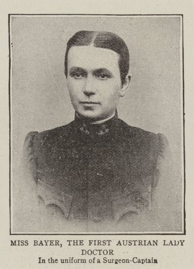 Miss Bayer, the First Austrian Lady Doctor by English Photographer