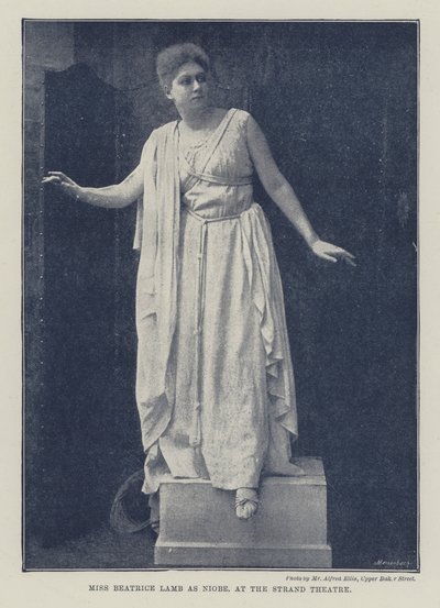 Miss Beatrice Lamb as Niobe, at the Strand Theatre by English Photographer