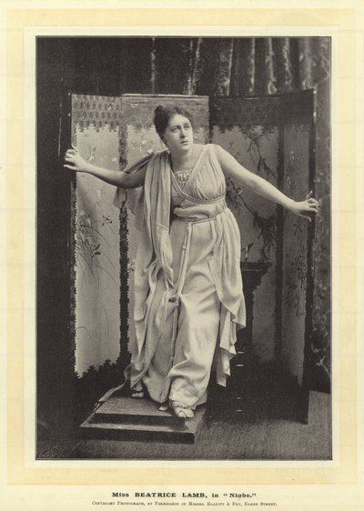 Miss Beatrice Lamb, in Niobe by English Photographer