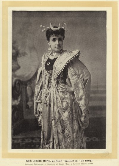 Miss Jessie Bond, as Helen Tapeleigh in Go-Bang by English Photographer