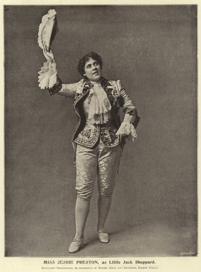 Miss Jessie Preston, as Little Jack Sheppard by English Photographer