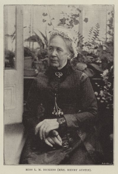 Miss L M Dickens (Mrs Henry Austin) by English Photographer