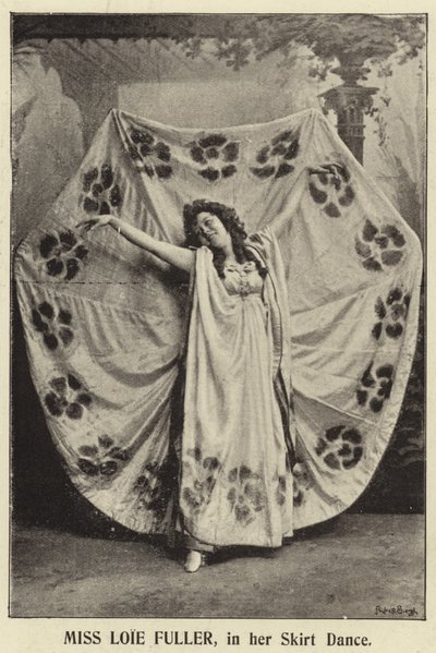 Miss Loie Fuller in her Skirt Dance by English Photographer
