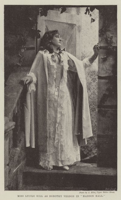 Miss Lucile Hill as Dorothy Vernon in Haddon Hall by English Photographer