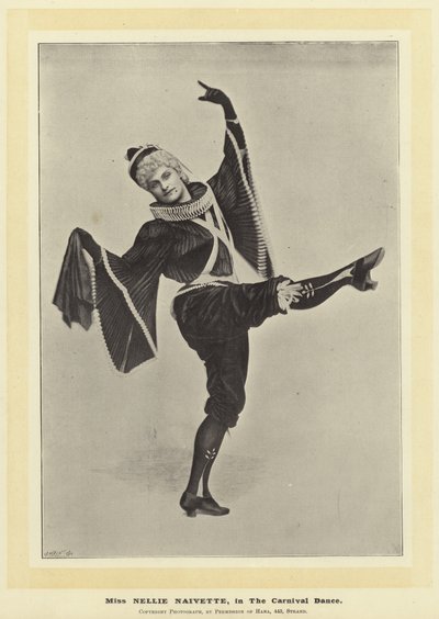 Miss Nellie Naivette in The Carnival Dance by English Photographer