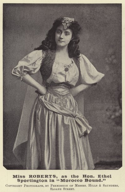 Miss Roberts as the Hon Ethel Sportington in Morocco Bound by English Photographer