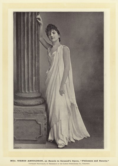 Mlle Sigrid Arnoldson as Baucis in Gounod