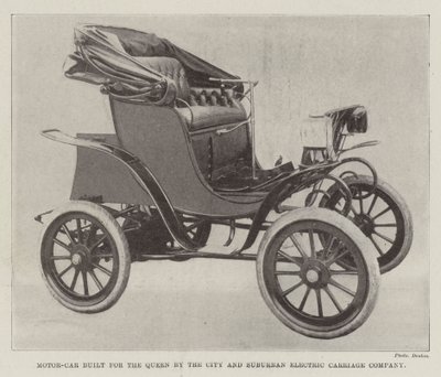 Motor-Car built for the Queen by the City and Suburban Electric Carriage Company by English Photographer