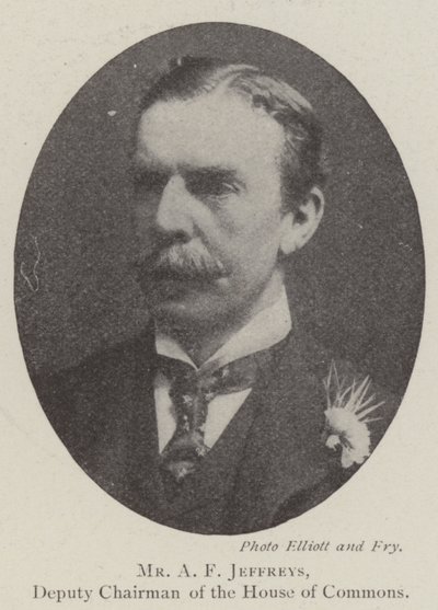 Mr A F Jeffreys, Deputy Chairman of the House of Commons by English Photographer