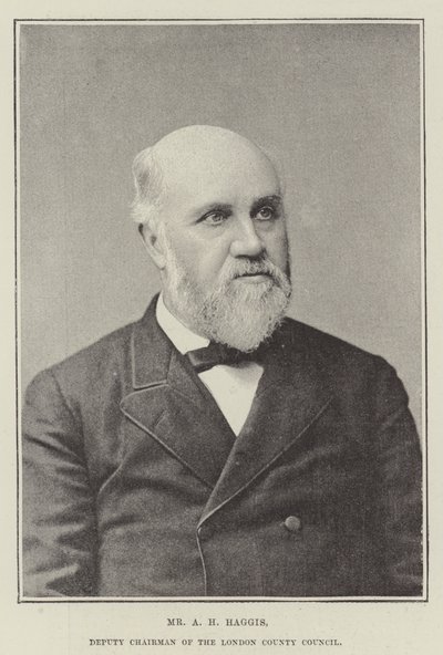 Mr A H Haggis, Deputy Chairman of the London County Council by English Photographer