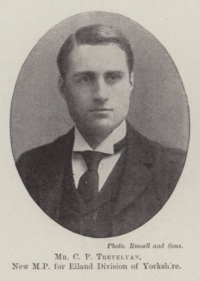 Mr C P Trevelyan, New MP for Elland Division of Yorkshire by English Photographer