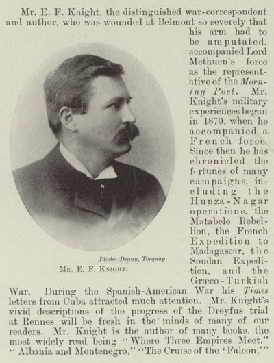 Mr E F Knight by English Photographer