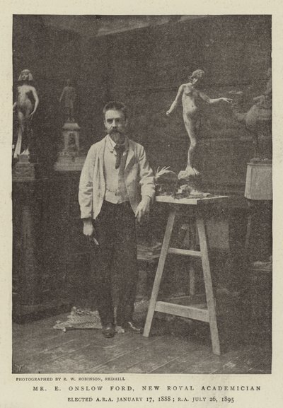 Mr E Onslow Ford, New Royal Academician by English Photographer
