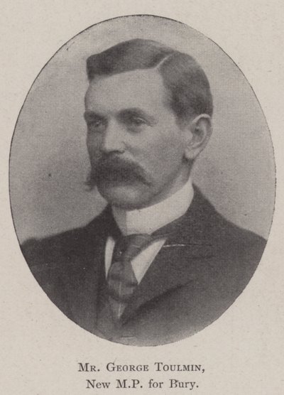 Mr George Toulmin, New MP for Bury by English Photographer