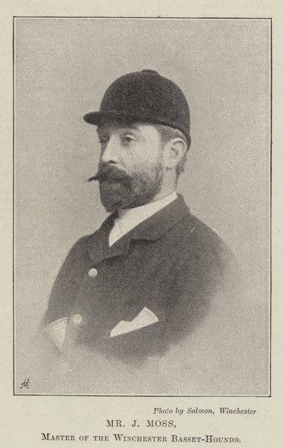 Mr J Moss, Master of the Winchester Basset-Hounds by English Photographer
