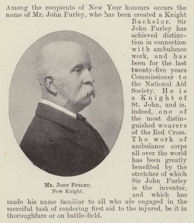 Mr. John Furley, New Knight by English Photographer