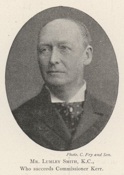 Mr Lumley Smith, KC, who succeeds Commissioner Kerr by English Photographer