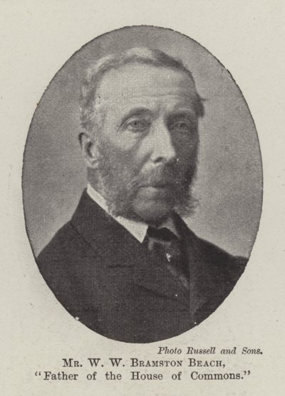 Mr W W Bramston Beach, Father of the House of Commons by English Photographer