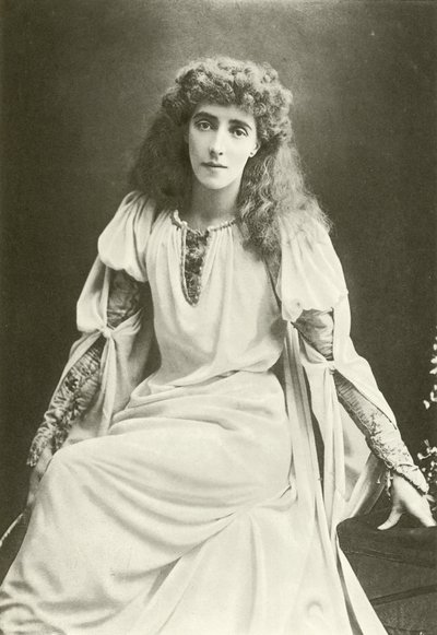 Mrs. Beerbohm Tree as Ophelia (gravure) by English Photographer