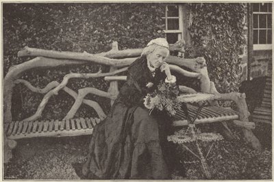Mrs. Gladstone in the garden of Blackcraig Castle by English Photographer