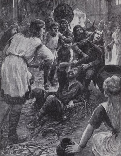 Murder of King Edmund I while attending St Augustine