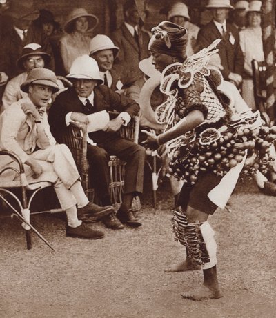 Native Beauty in Freetown, Sierra Leone, Dancing in Front of the Future King Edward VIII by English Photographer