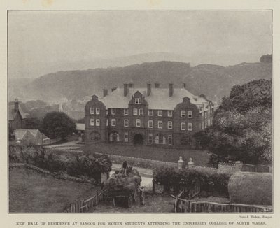 New Hall of Residence at Bangor for Women Students Attending the University College of North Wales by English Photographer