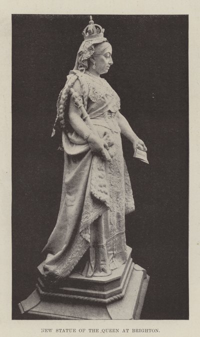New Statue of the Queen at Brighton by English Photographer