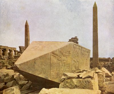 Obelisks at Karnak, Egypt by English Photographer