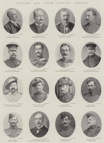 Officers for South African Service by English Photographer
