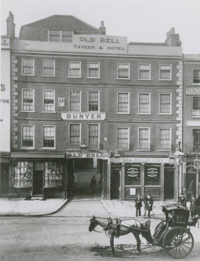 Old Bell Tavern and Hotel, London by English Photographer