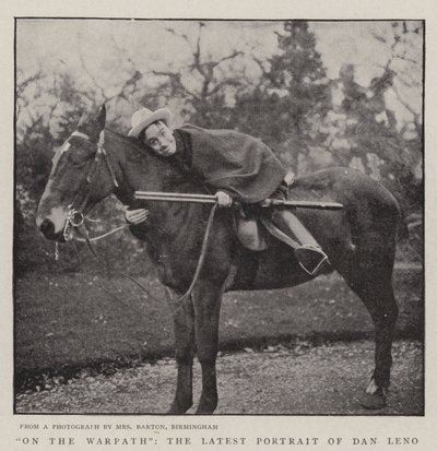 On the Warpath, the Latest Portrait of Dan Leno by English Photographer