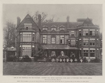 One of Our Hospitals for the Wounded, Golders Hill House, Hampstead, with Group of Wounded from South Africa by English Photographer