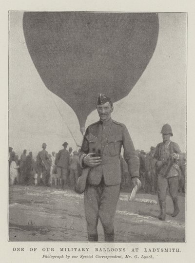 One of Our Military Balloons at Ladysmith by English Photographer