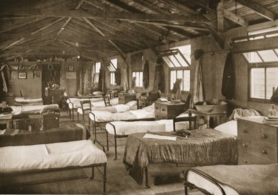 One of the Bedrooms, Donington Hall, illustration from German Prisoners in Great Britain by English Photographer