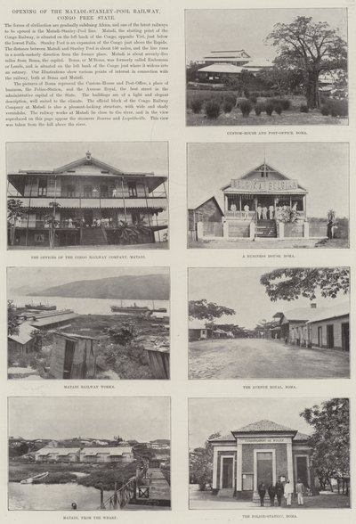Opening of the Matadi-Stanley-Pool Railway, Congo Free State by English Photographer