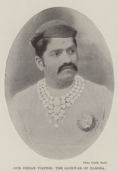 Our Indian Visitor, the Gaikwar of Baroda by English Photographer