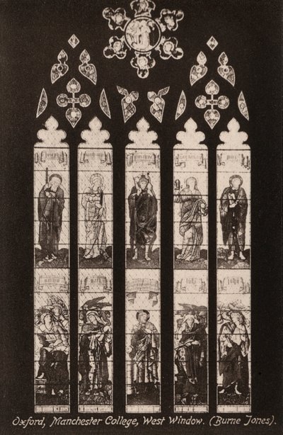 Oxford, Manchester College, West Window, Burne Jones by English Photographer