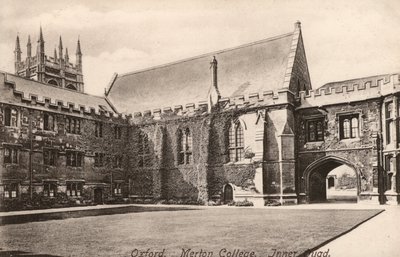 Oxford, Merton College, Inner Quad by English Photographer