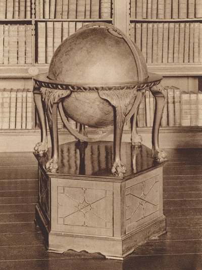Oxford: Oriel College, An eighteenth century Globe in the Library by English Photographer