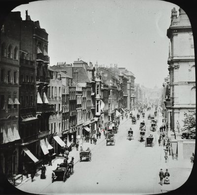 Pall Mall, Westminster: looking east from Marlborough Road, 1895 by English Photographer