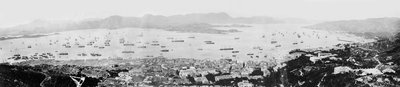 Panorama of Hong Kong Harbour, c.1878 by English Photographer