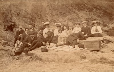 Picnic tea on the beach by English Photographer