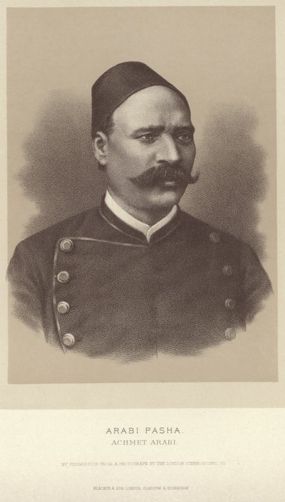 Portrait of Arabi Pasha by English Photographer