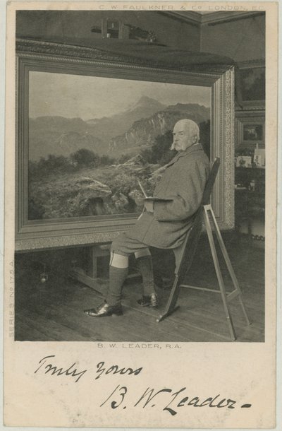 Portrait of Benjamin Williams Leader by English Photographer