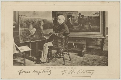 Portrait of G A Storey by English Photographer